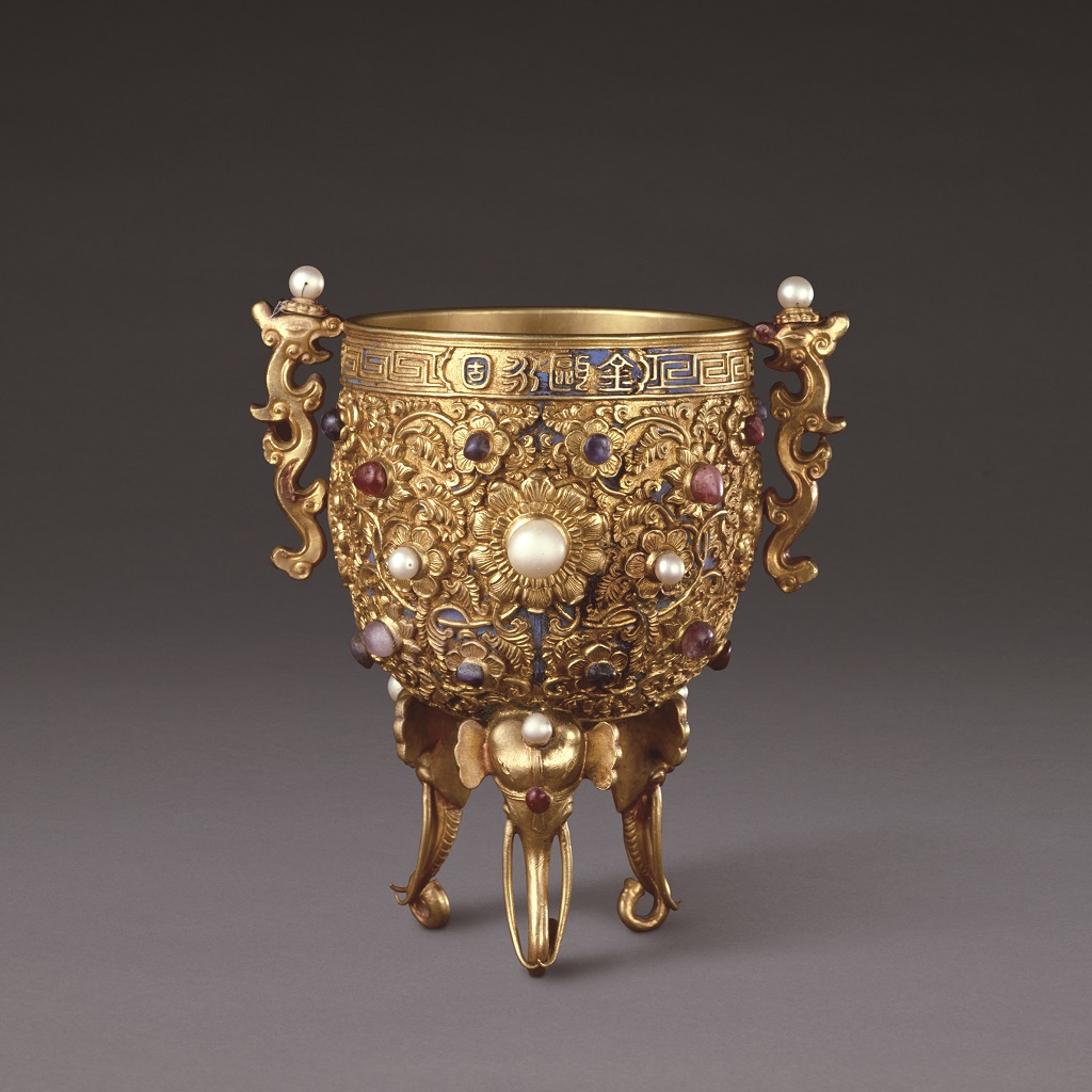  Gold Chalice of Eternal Stability inlaid with gemstones