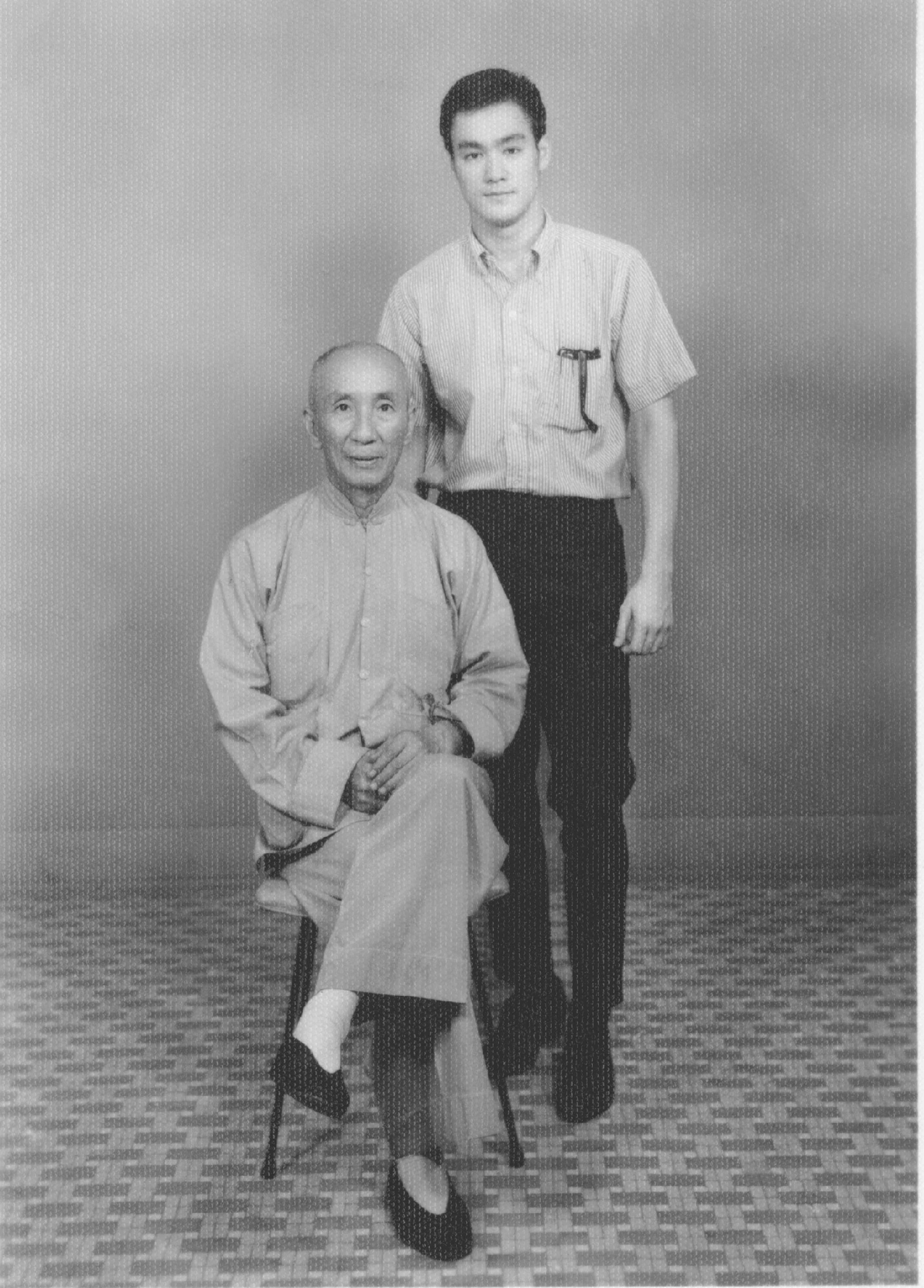 Bruce Lee with Ip Man