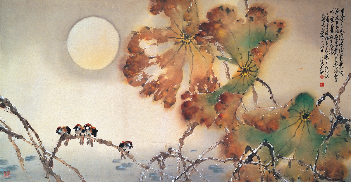 迷濛月色满横塘